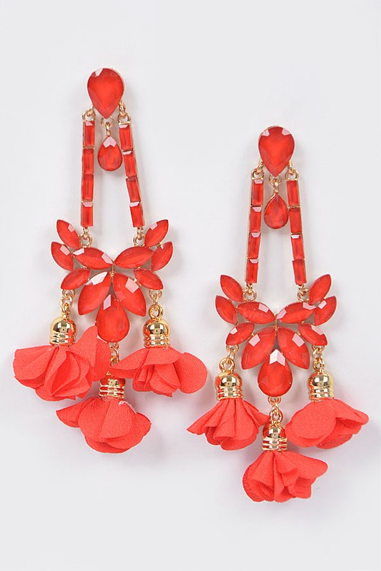 Red Whimsical Earring