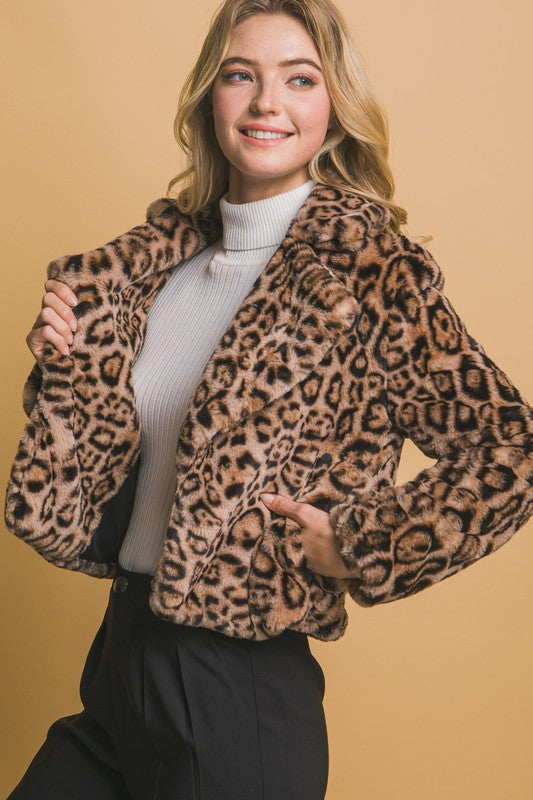 Ball of Joy Leopard Faux Fur