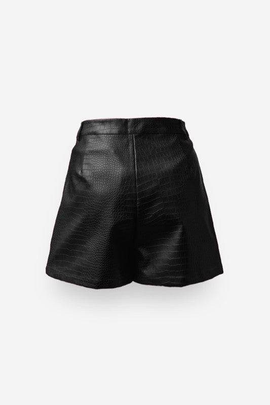 Faux Croc Short