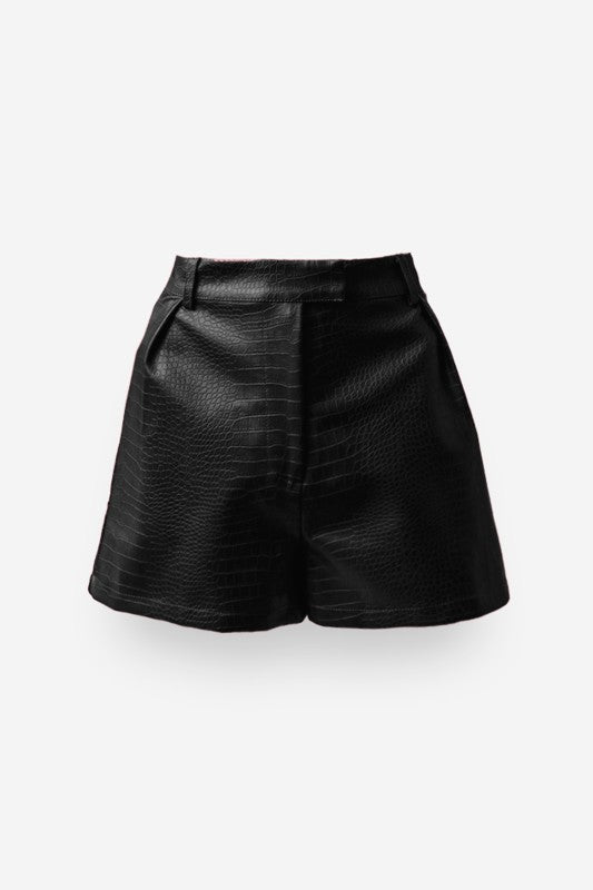Faux Croc Short