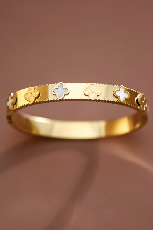 Clover Bangle Bracelet