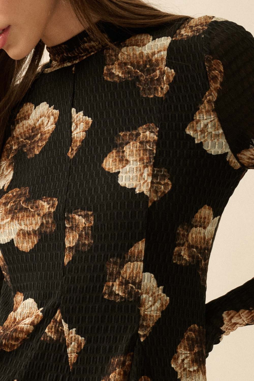 Leddie High Neck Dress