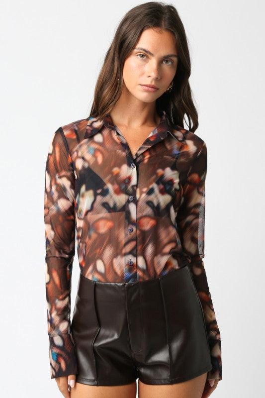 Elsie Mesh Top
