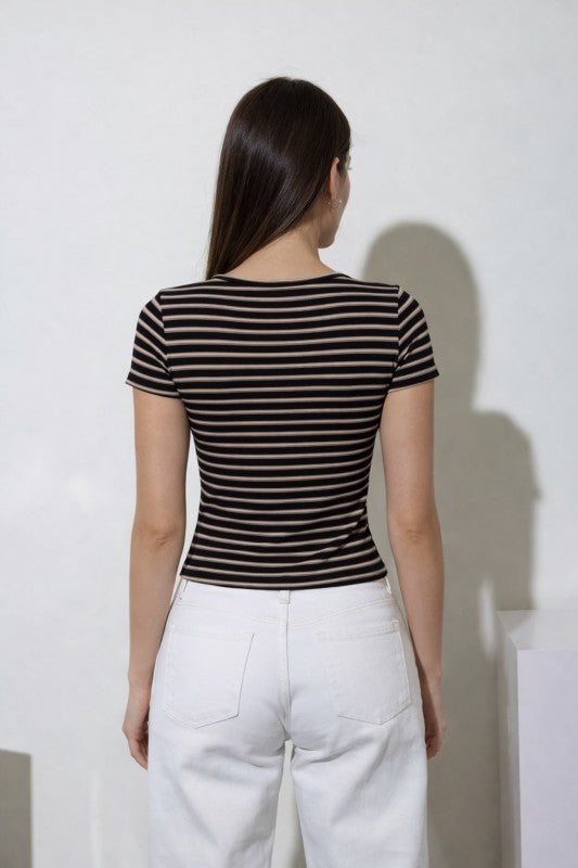 Delany Stripe Button Down