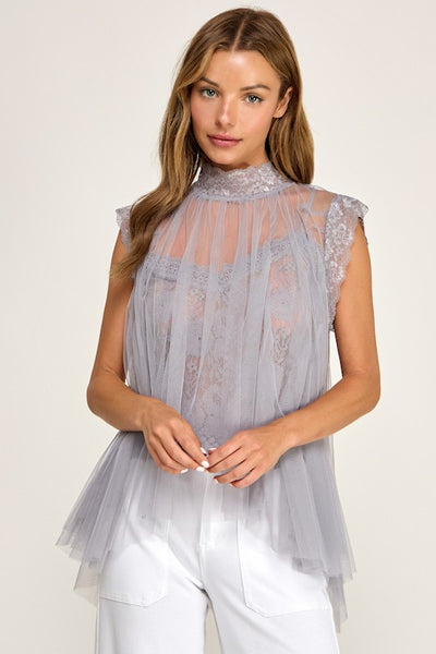 Just Lovely Tulle Blouse – dusk boutique
