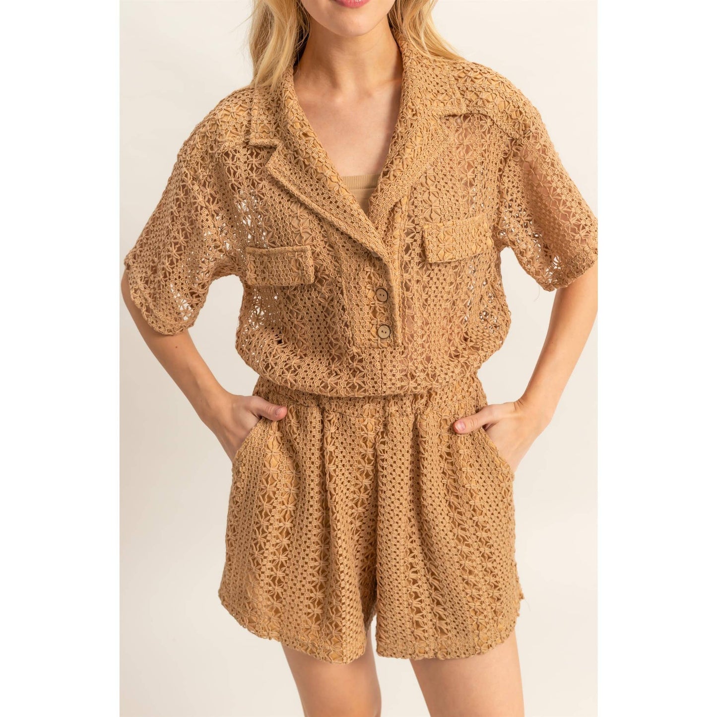Marigold Crochet Romper