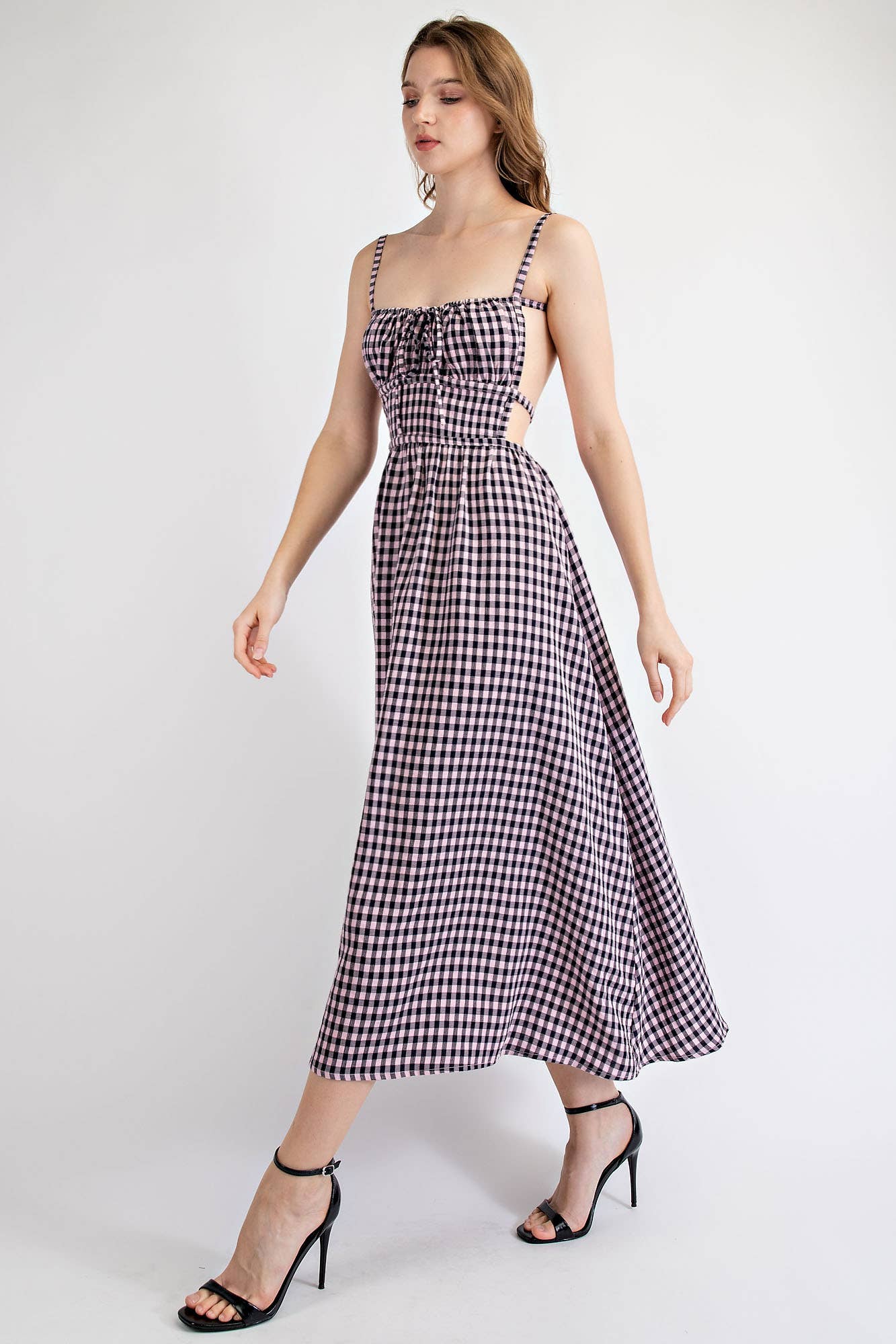 Cleo Gingham Midi Dress