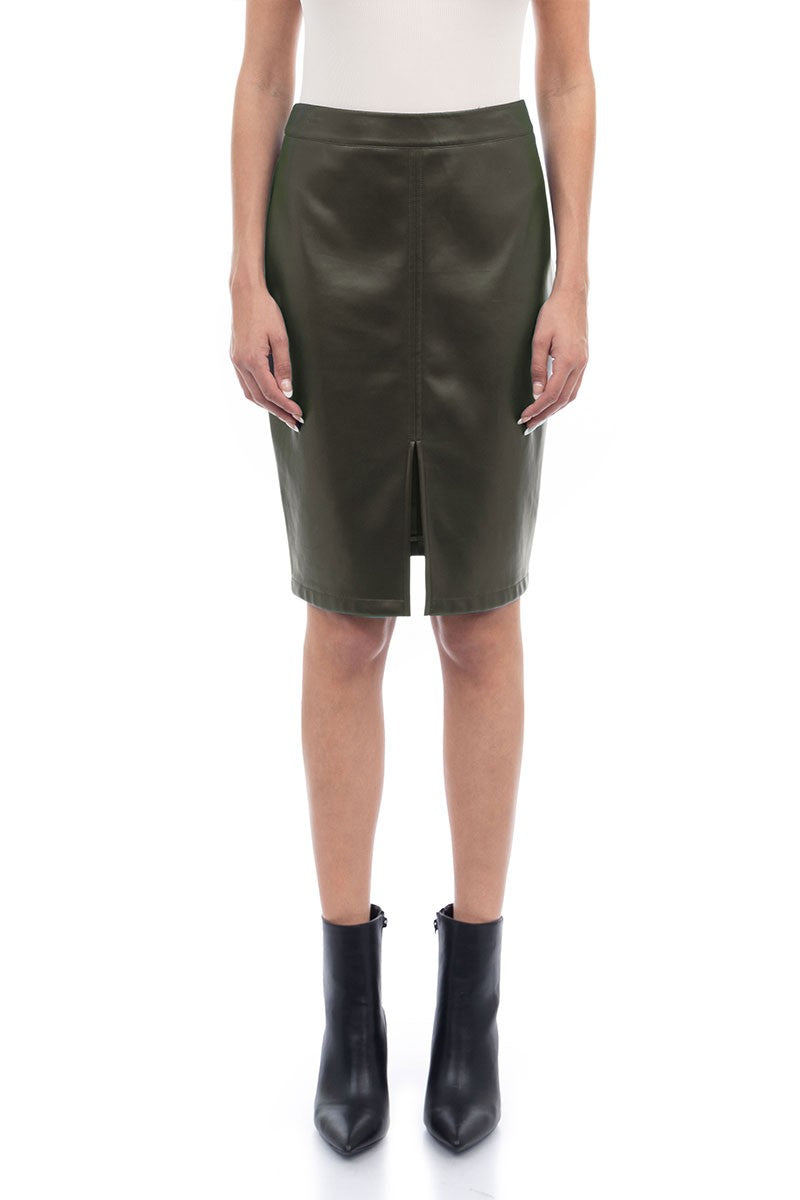 Flirt Faux Leather Skirt