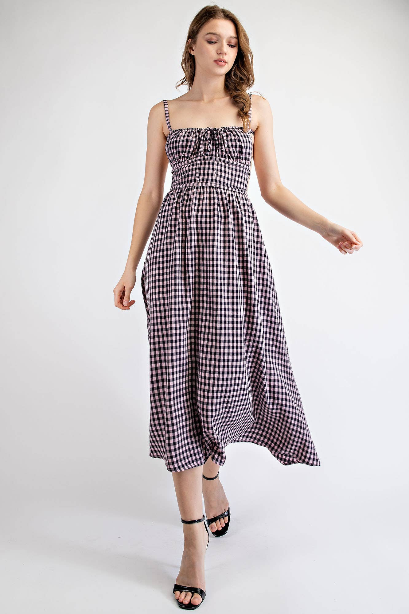 Cleo Gingham Midi Dress
