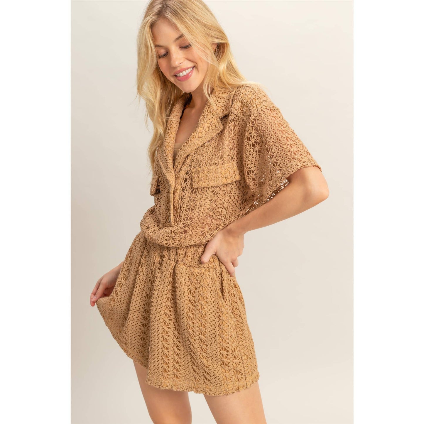 Marigold Crochet Romper