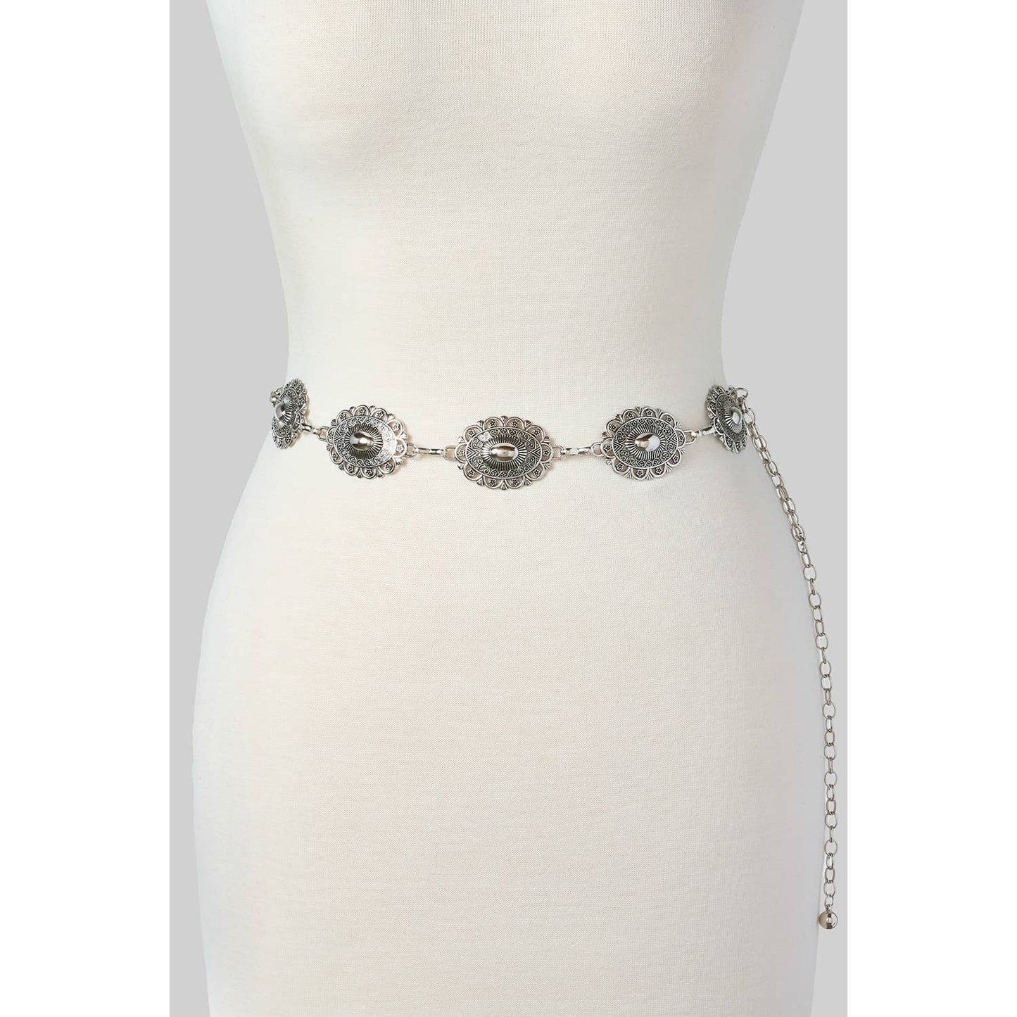 Circle Concho Chain Belt