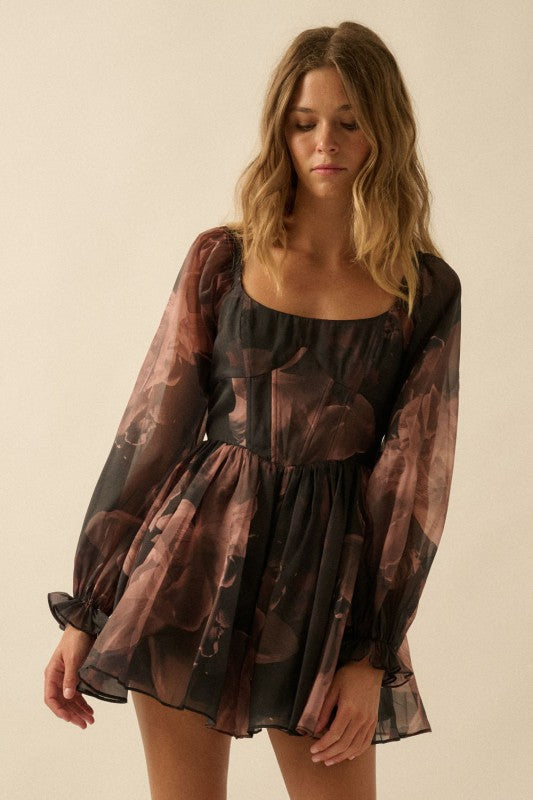 Full Bloom Corset Romper