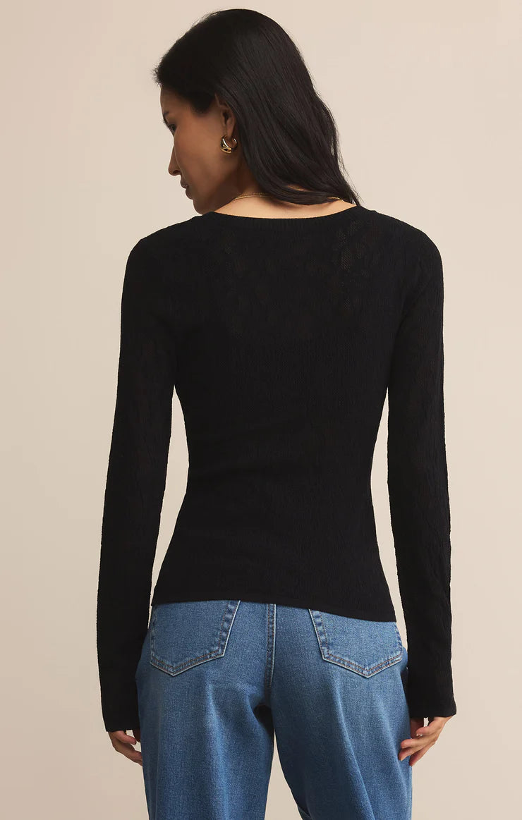 Tibi Scoop Mesh Top