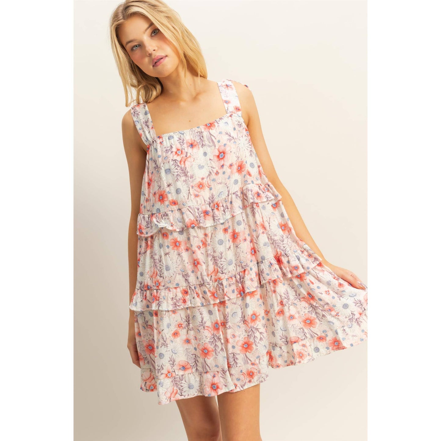Viviene Ruffle Mini Dress