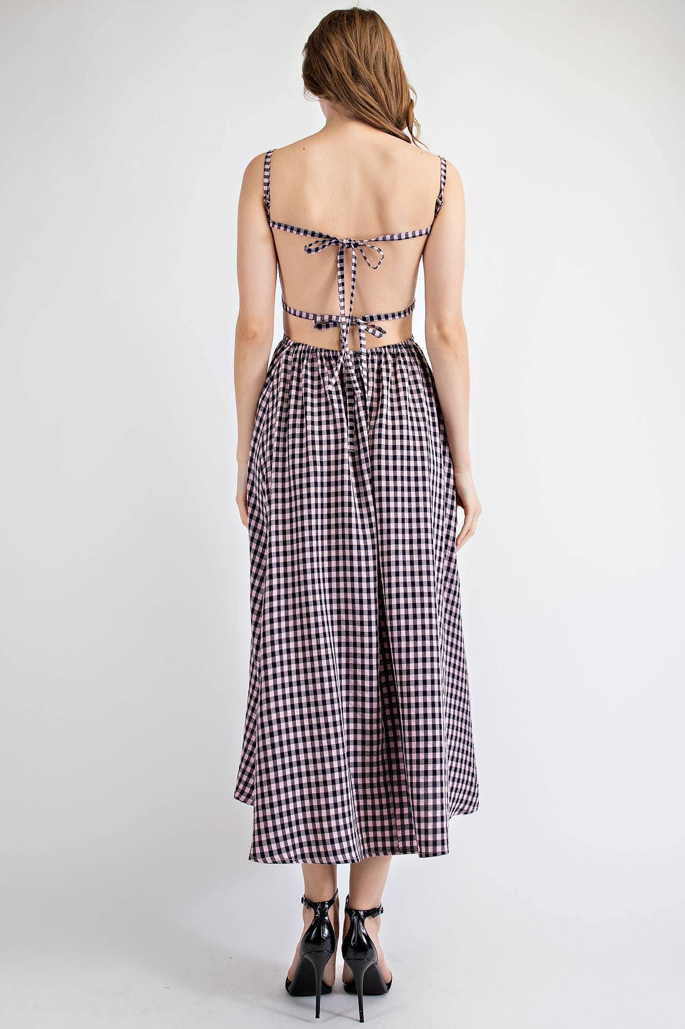 Cleo Gingham Midi Dress