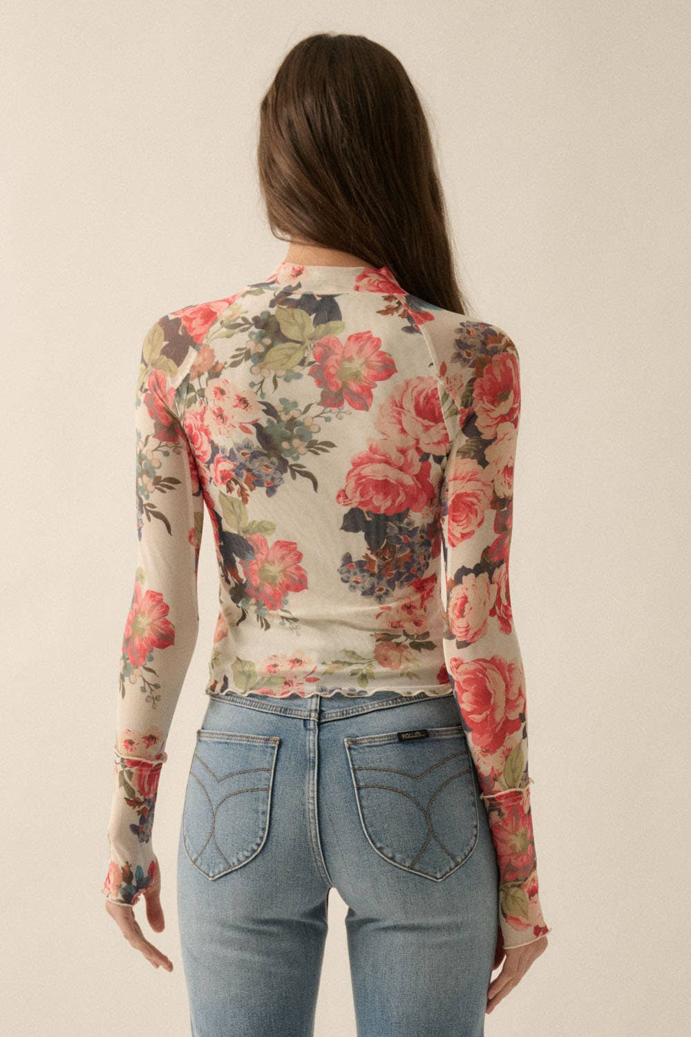 Nyah Floral Mesh Top