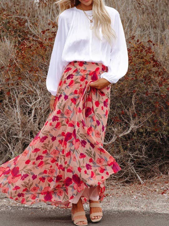 Blooming Floral Maxi Skirt