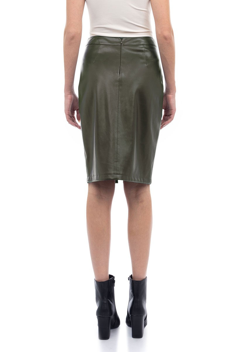 Flirt Faux Leather Skirt