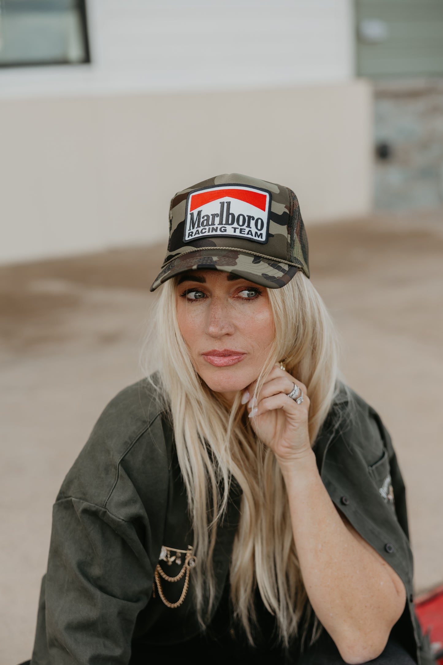 Marlboro Racing Team - Vintage Inspired Racing Hat Camo