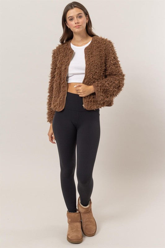 Mocha Shag Jacket