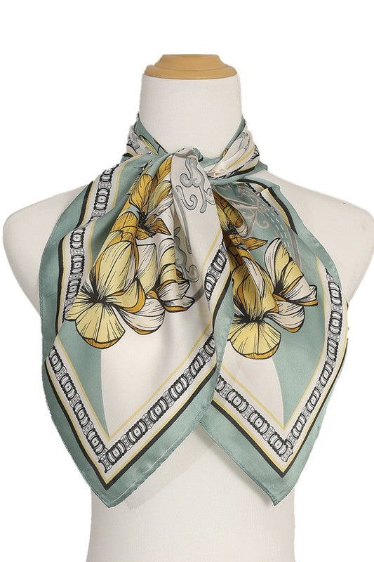 Flower Print Scarf