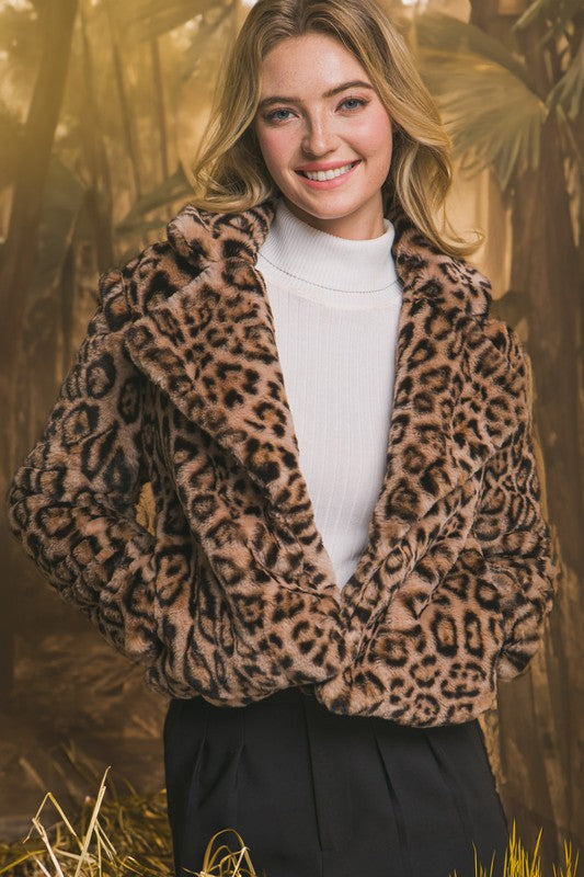 Ball of Joy Leopard Faux Fur