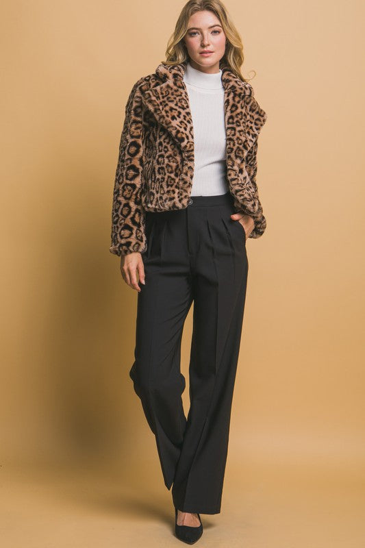 Ball of Joy Leopard Faux Fur