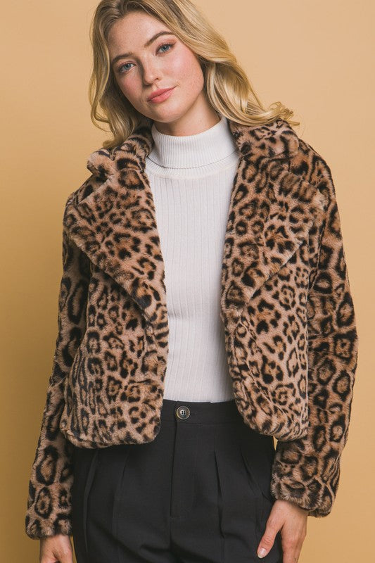 Ball of Joy Leopard Faux Fur