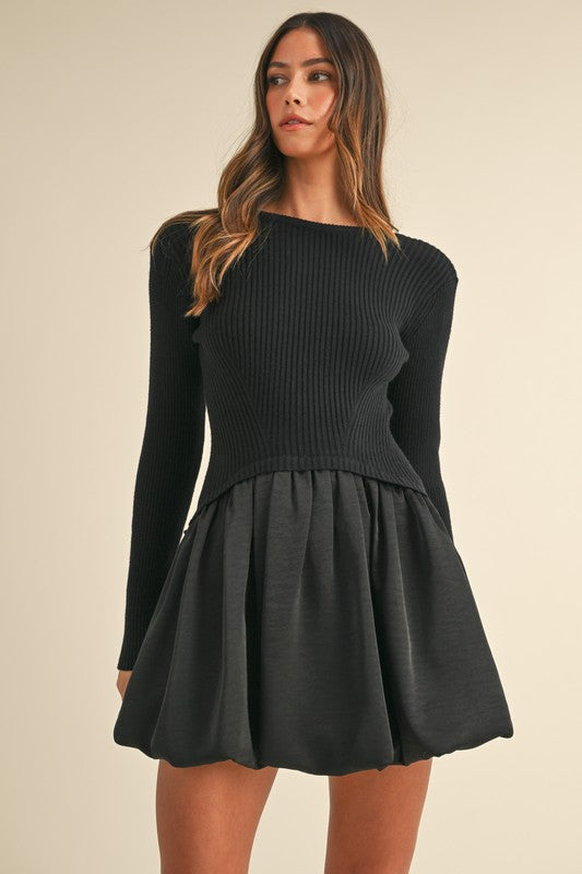 Ribbed Sweater Dress