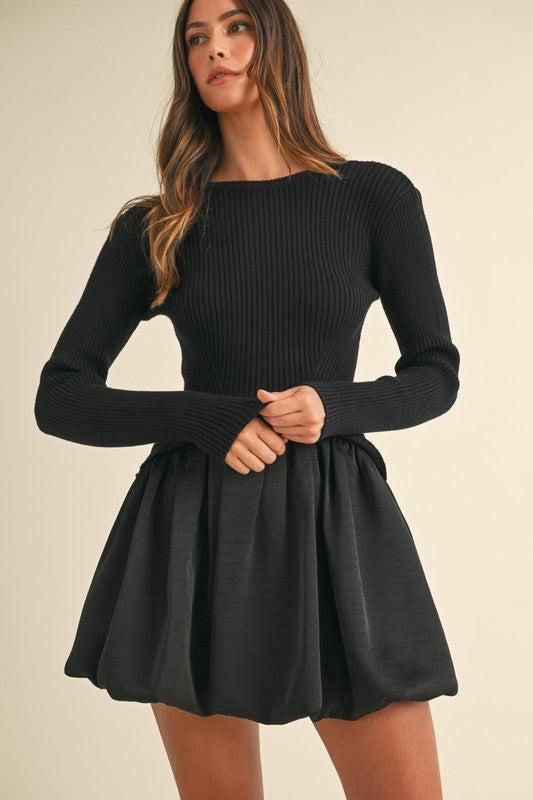 Ribbed Sweater Dress