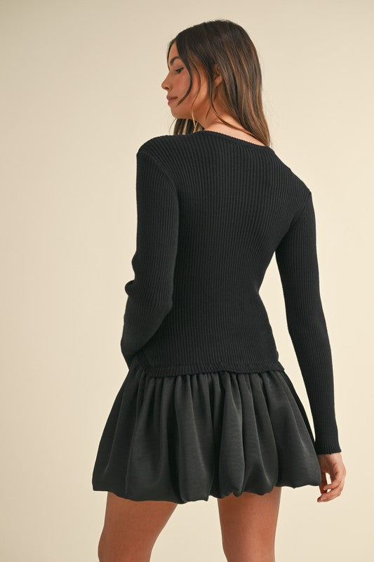 Ribbed Sweater Dress