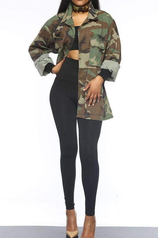 Camo Print Jacket