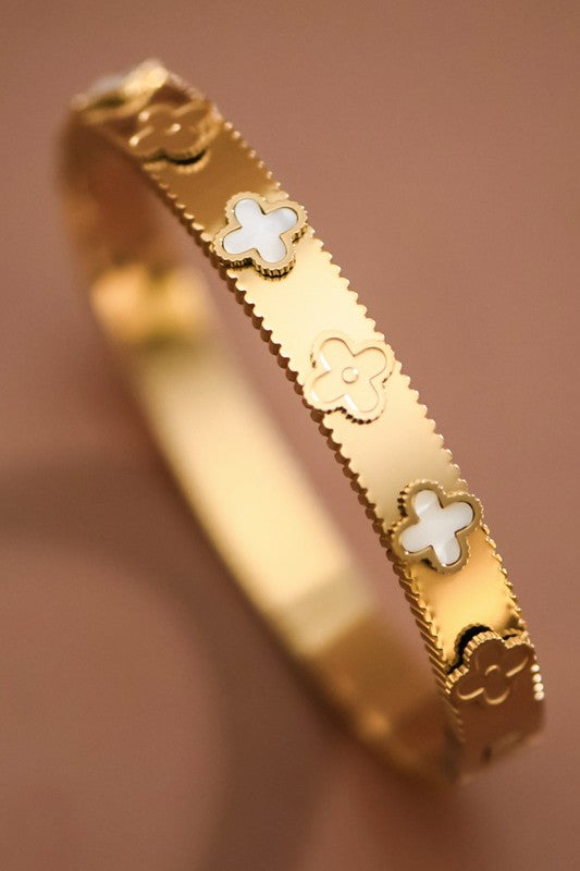 Clover Bangle Bracelet