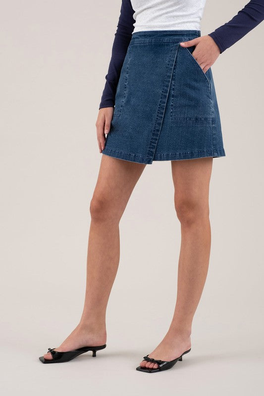Izara Denim Mini Skirt