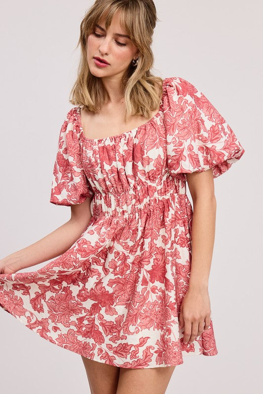 floral linen mini dress Mimi Linen Mini Dress