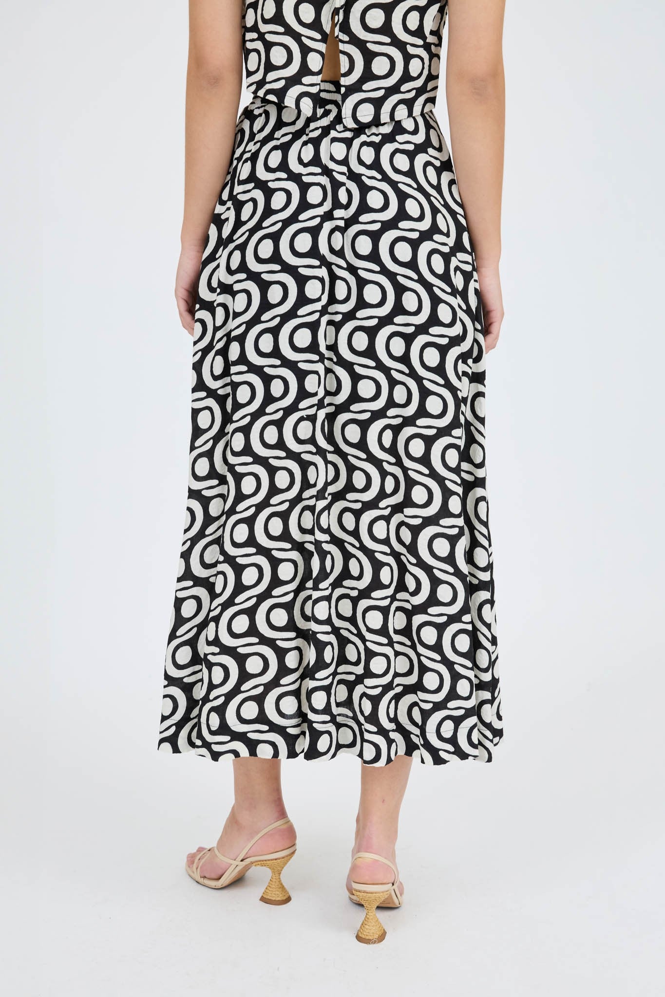 Art Deco Midi Skirt