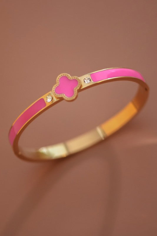 Pink Cleef Bangle