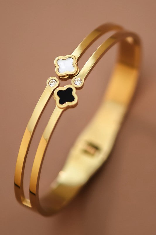 Double Cleef Bangle