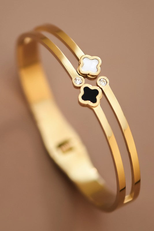 Double Cleef Bangle