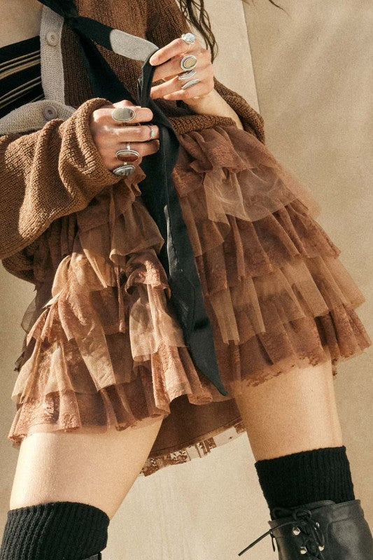 Hollow Lace Skirt