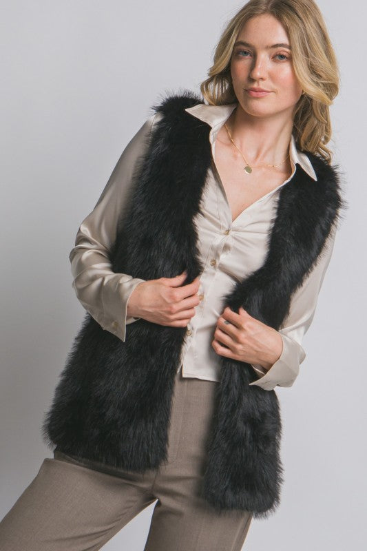 Moonlight Faux Fur Vest