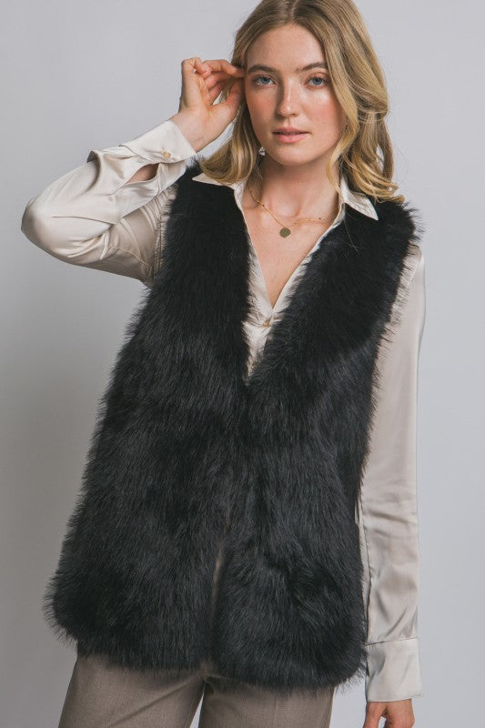 Moonlight Faux Fur Vest