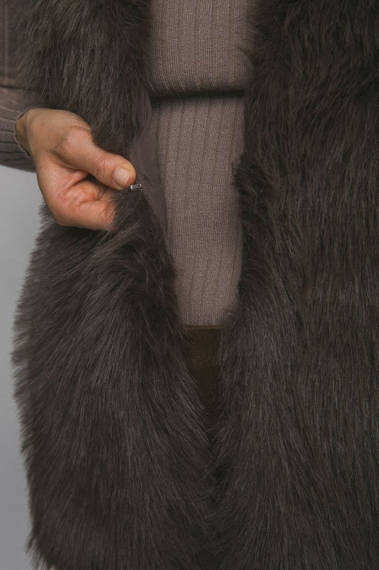 Moonlight Faux Fur Vest