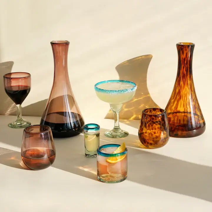 Rosado Recycled Stemless Wine Glass Set