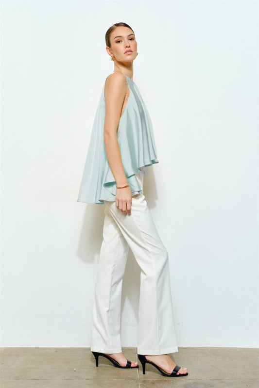 Seaside Satin Blouse