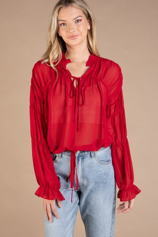Crimson Blouse