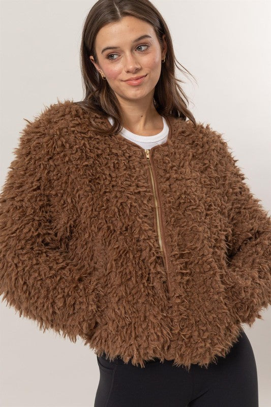 Mocha Shag Jacket