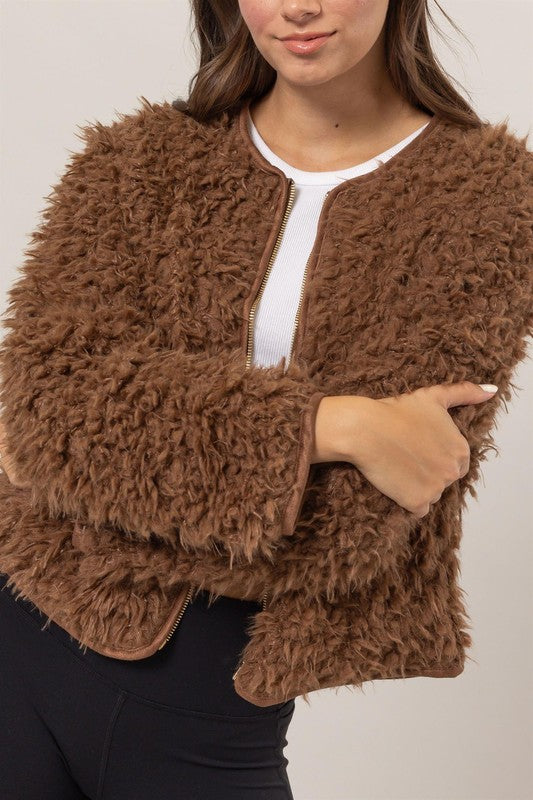 Mocha Shag Jacket