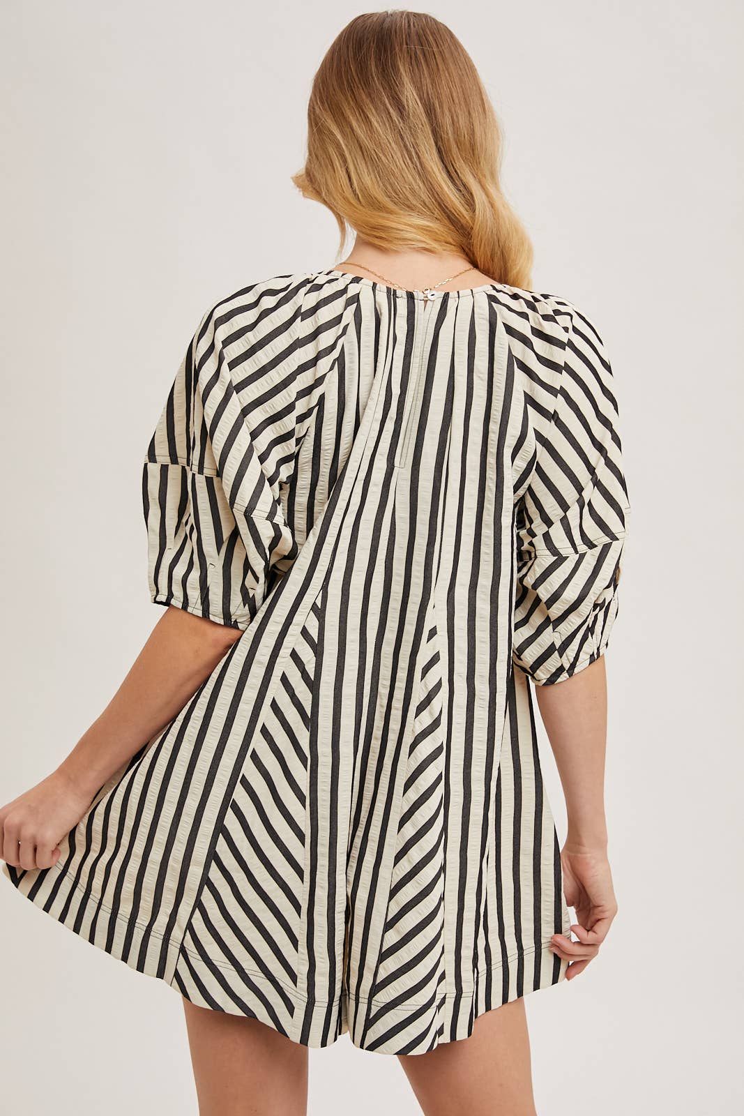 Juno Striped Romper