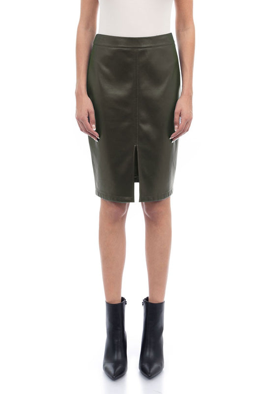 Flirt Faux Leather Skirt